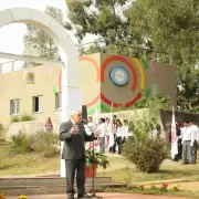 Con la presencia de su impulsor, qued� inaugurado el Marco de Paz en Parque Belgrano