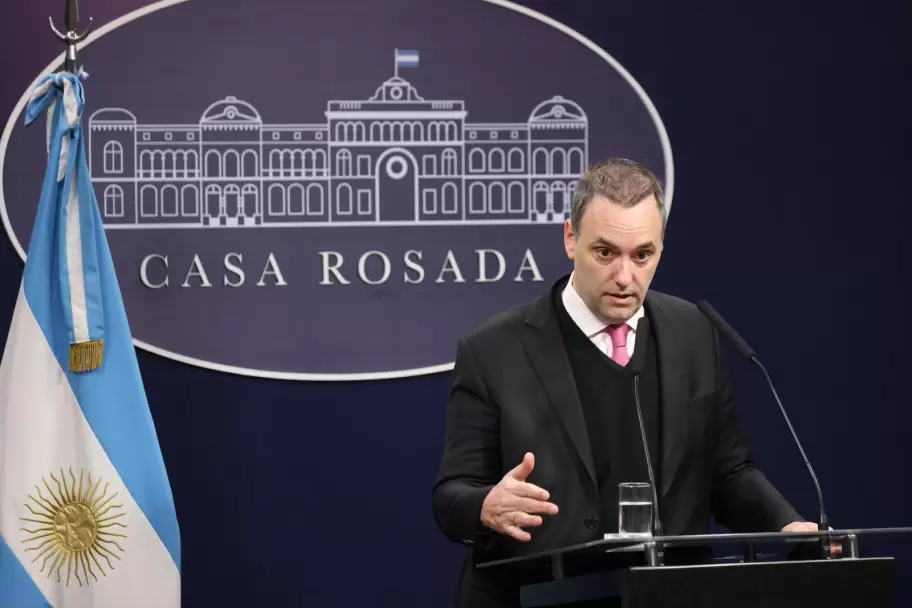 Manuel Adorni, vocero presidencial