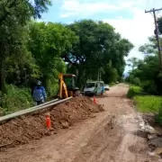 Avanza en El Ceibal una importante obra de interconexión en la red de agua potable