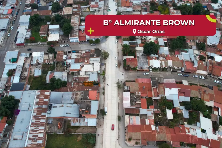 Obras en barrio Almirante Brown