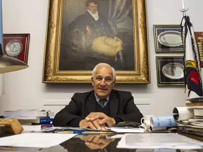 Manuel Belgrano, chozno nieto del pr�cer y presidente del Instituto que lleva su nombre