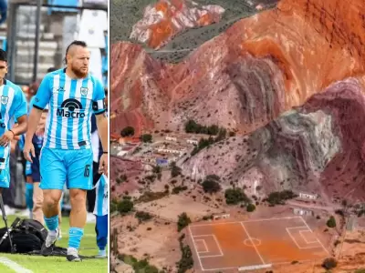 Gimnasia en Purmamarca