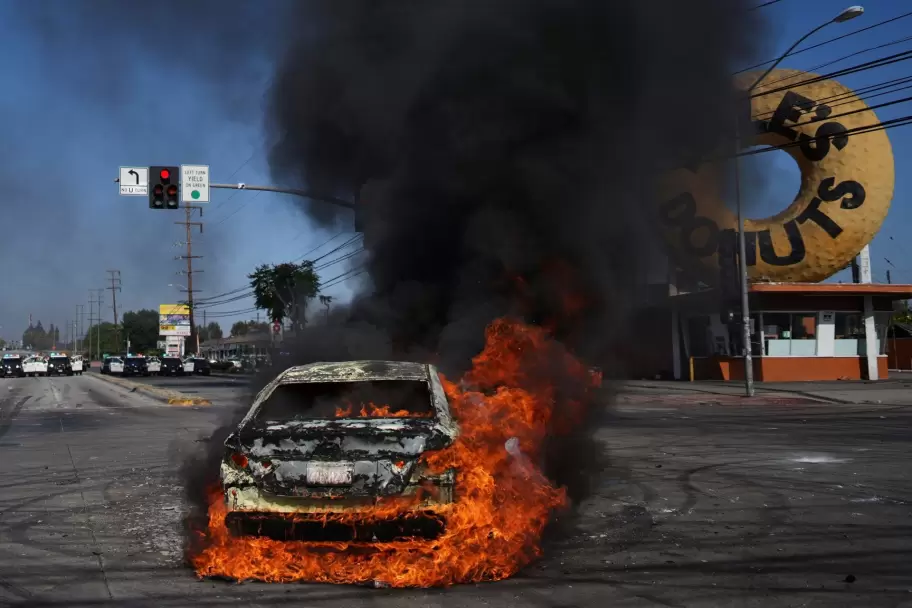Caos en Los �ngeles: las redadas de Donald Trump desatan protestas masivas