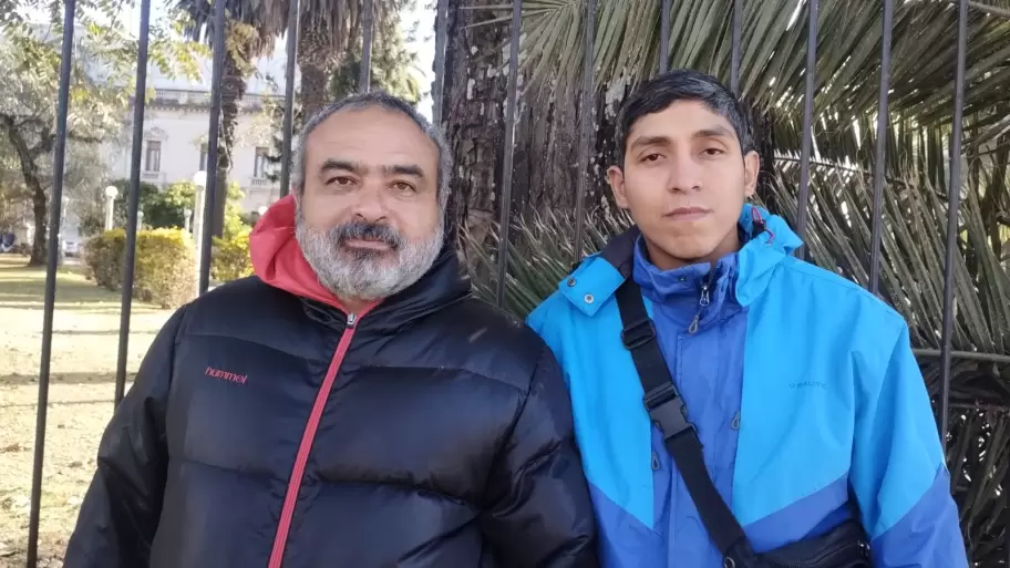 Referentes de la Mesa Nacional de Barrios Populares en la provincia, Leonel Liborio y Marcelo Cavero