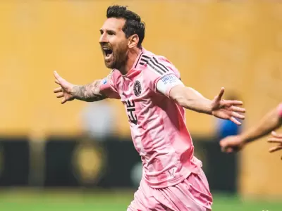 messi festejo gol del inter