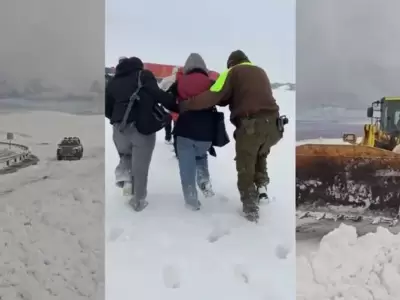 rescate en la nieve