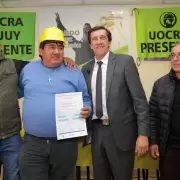 Sadir entregó certificados de capacitación en la UOCRA