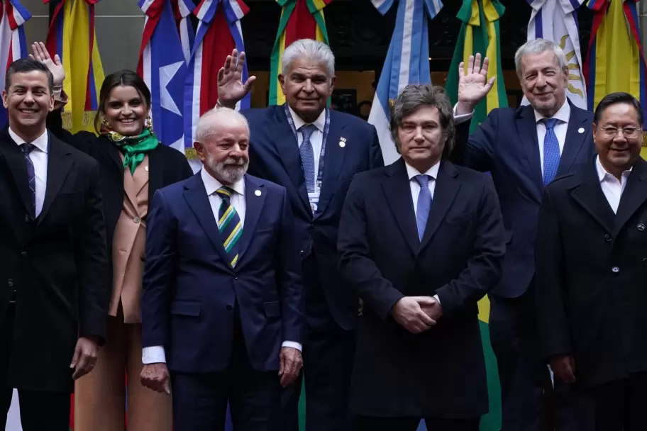 Javier Milei en la Cumbre del Mercosur