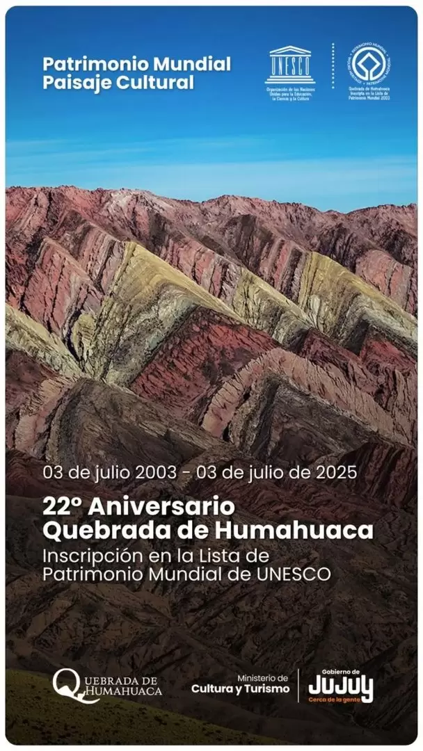La Quebrada de Humahuaca celebra 22 años como Patrimonio Mundial de la Humanidad