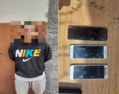 Arrestado por robo de celular
