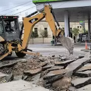 Comenzó la repavimentación de calle Patricias Argentinas en un tramo clave para el transporte público