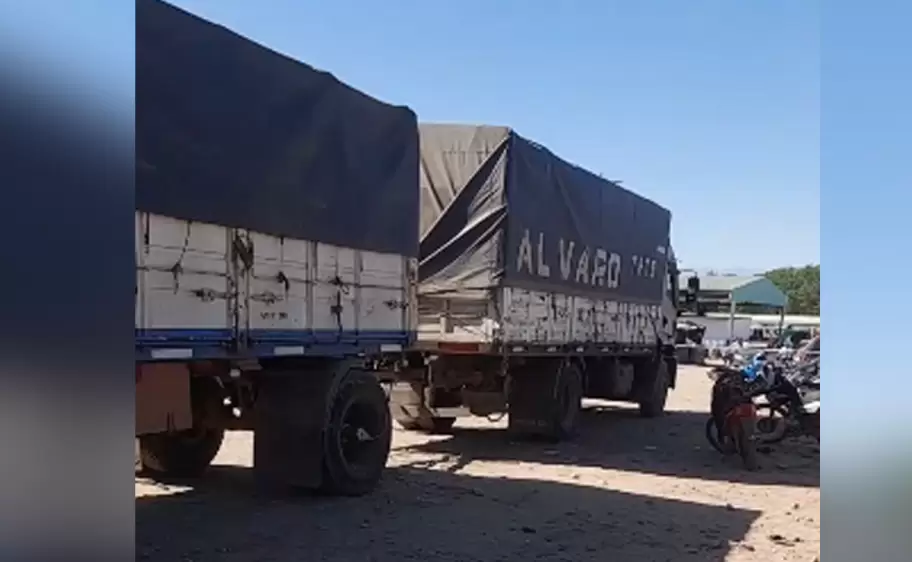 cami�n baleado en San Pedro- Fuente: Medio Equis San Pedro