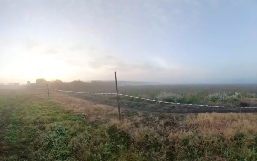 El campo donde fue descubierto el cadáver