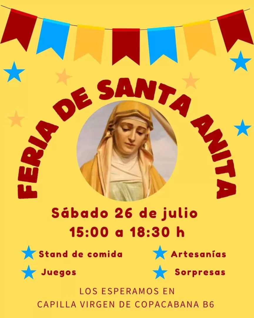 Feria Santa Anita organizada por la comunidad de la capilla Virgen de Copacabana del barrio B6.