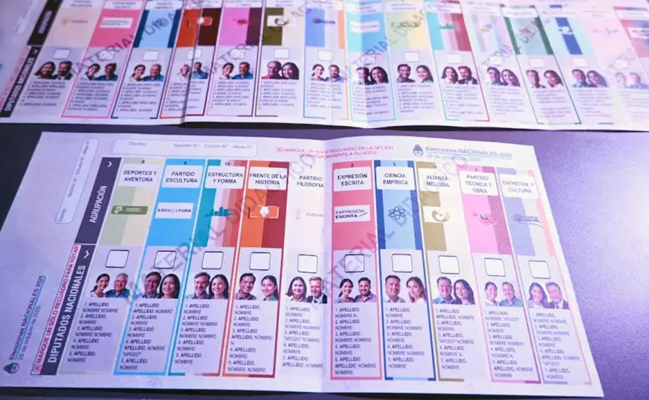boleta �nica de papel