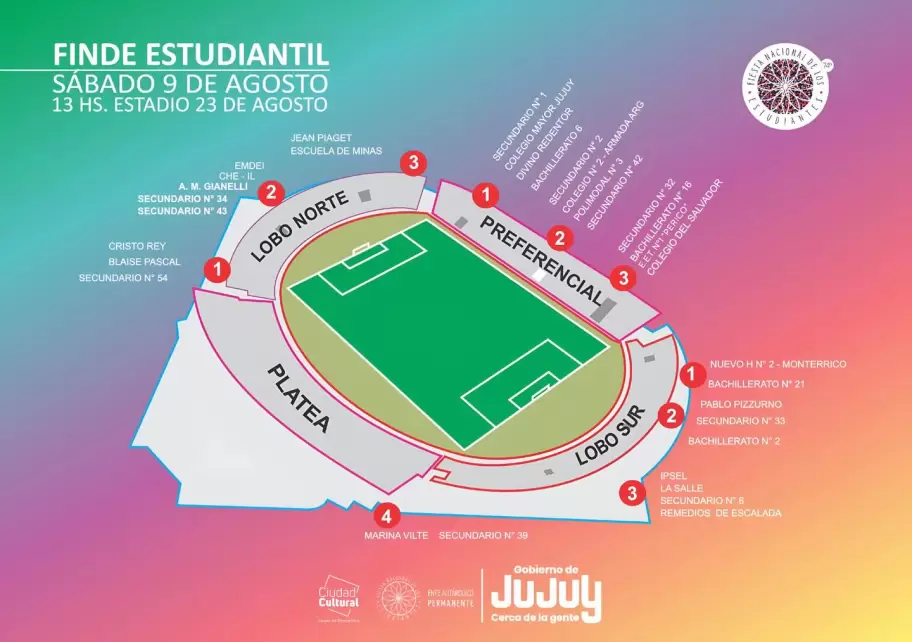 mapa hinchadas 9 de agosto