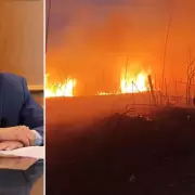 Sadir destac� el trabajo de bomberos y brigadistas en la lucha contra los incendios en Jujuy