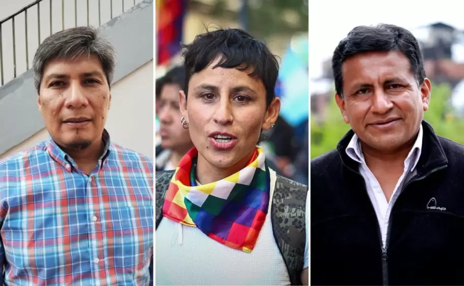 Alejandro Vilca, Natalia Morales y Julio Mamaní