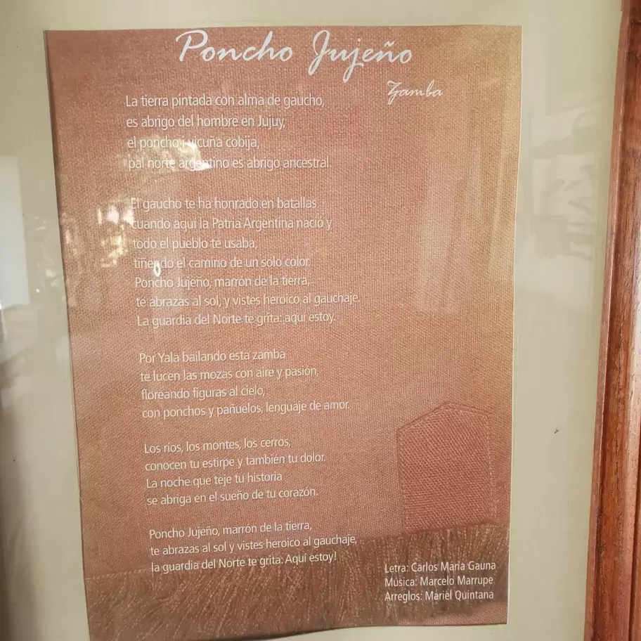 poncho jujeño zamba