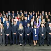 La foto de Javier Milei con los 32 candidatos de La Libertad Avanza