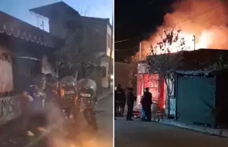 Incidentes casa del principal imputado de asesinar a Tamara Fierro