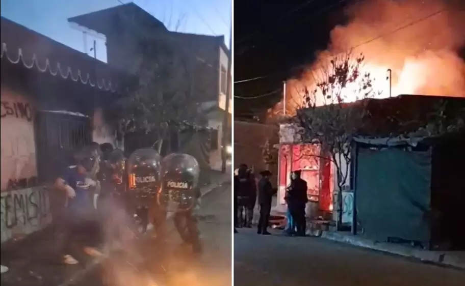 Incidentes casa del principal imputado de asesinar a Tamara Fierro