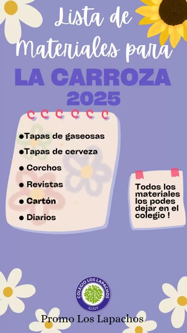 Materiales colegio los lapachos