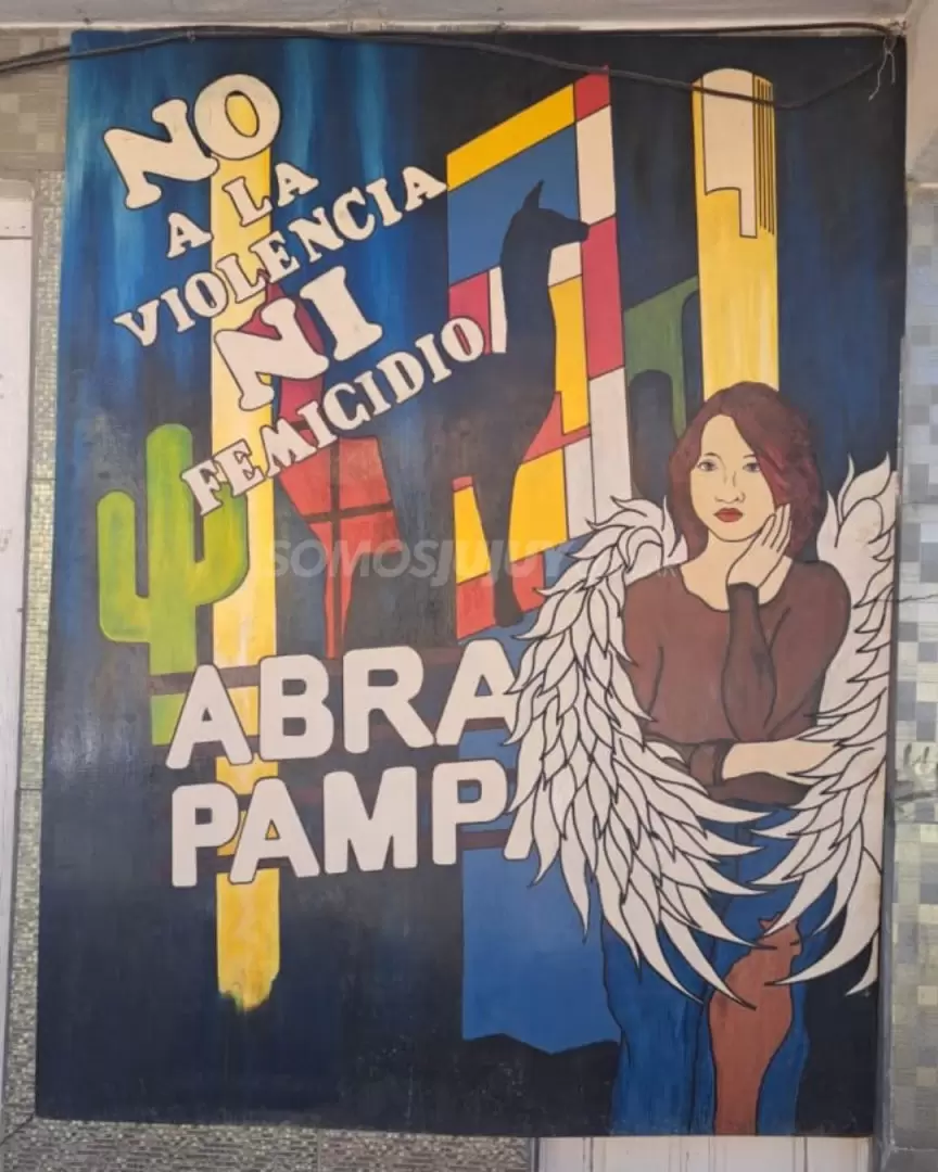 mural por el 5° aniversario del fallecimiento de Cesia Reinaga