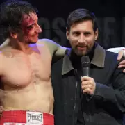 Lionel Messi fue a ver a Nico V�zquez en "Rocky" y el p�blico enloqueci�