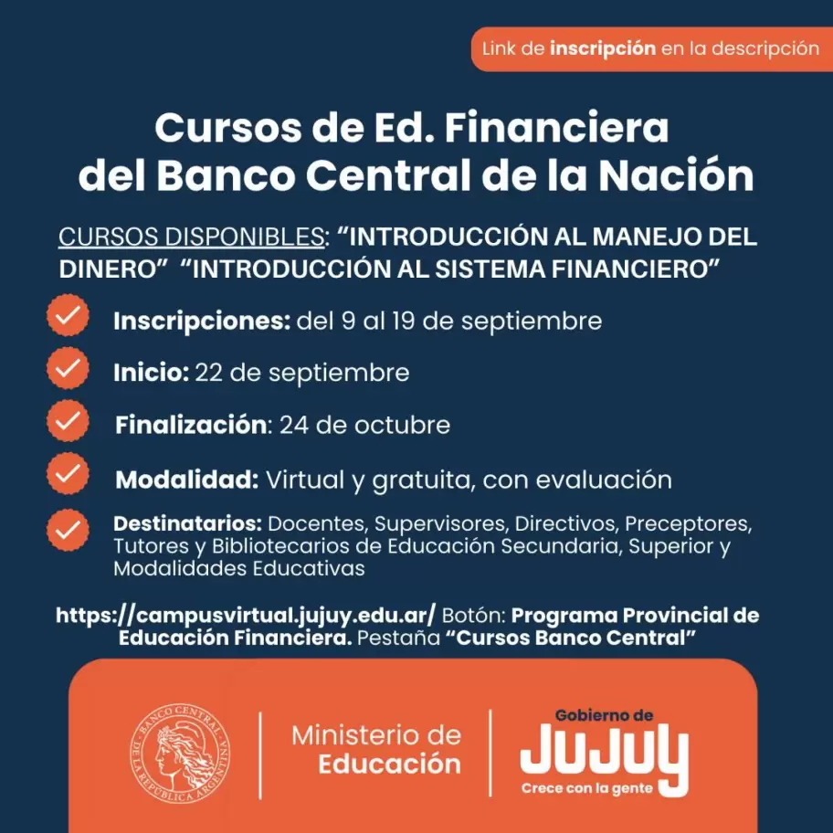 cursos educ financiera jujuy 2025