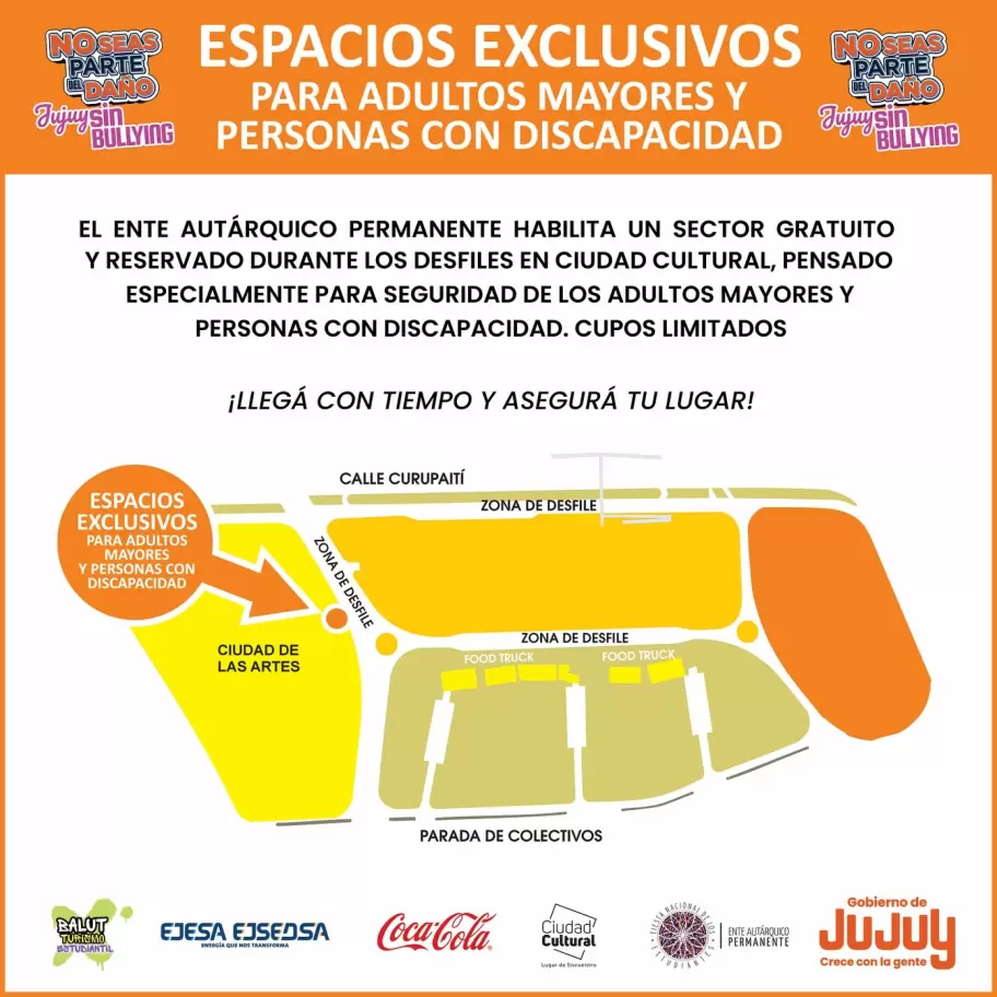 espacio exclusivo desfiles de carroza