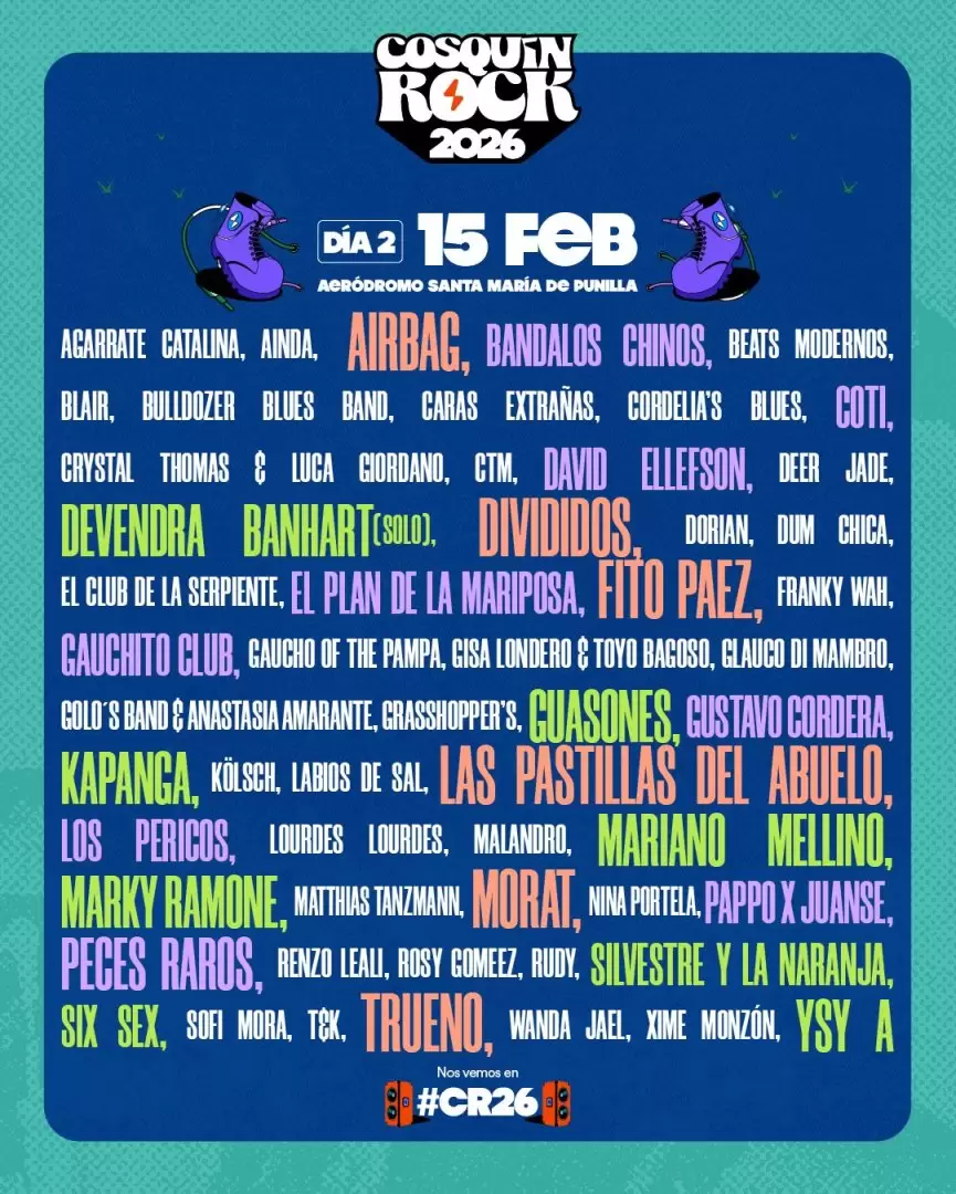 cosquin rock grilla 15 de febr