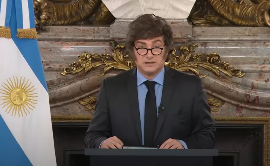 javier milei cadena nacional