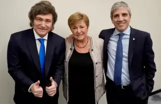 javier milei kristalina georgieva luis caputo fmi