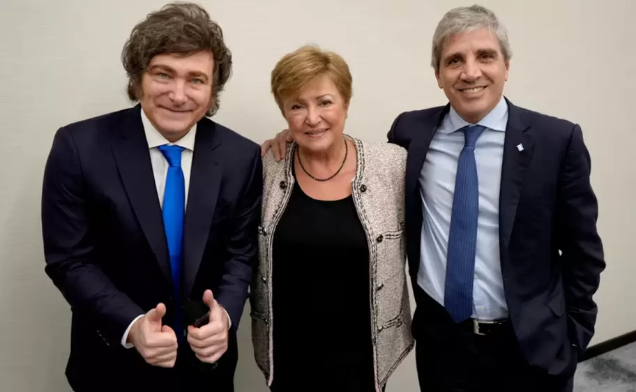 javier milei kristalina georgieva luis caputo fmi