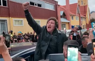 Milei en Ushuaia