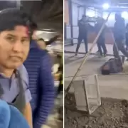Violencia en una feria de Monterrico: golpearon a un puestero y realizaron un disparo al aire