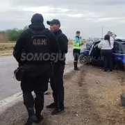 Perdió el control del auto y terminó sobre la banquina en Ruta 66