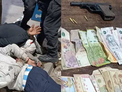 dos j�venes armados fueron arrestados en persecuci�n en alto comedero