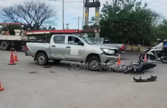 siniestro vial en barrio Malvinas