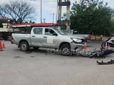 siniestro vial en barrio Malvinas