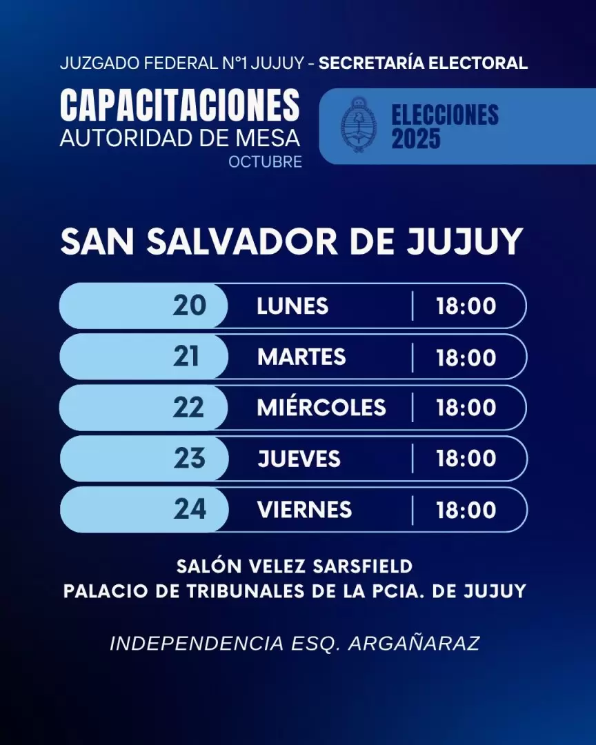 Capacitaciones autoridades de mesa
