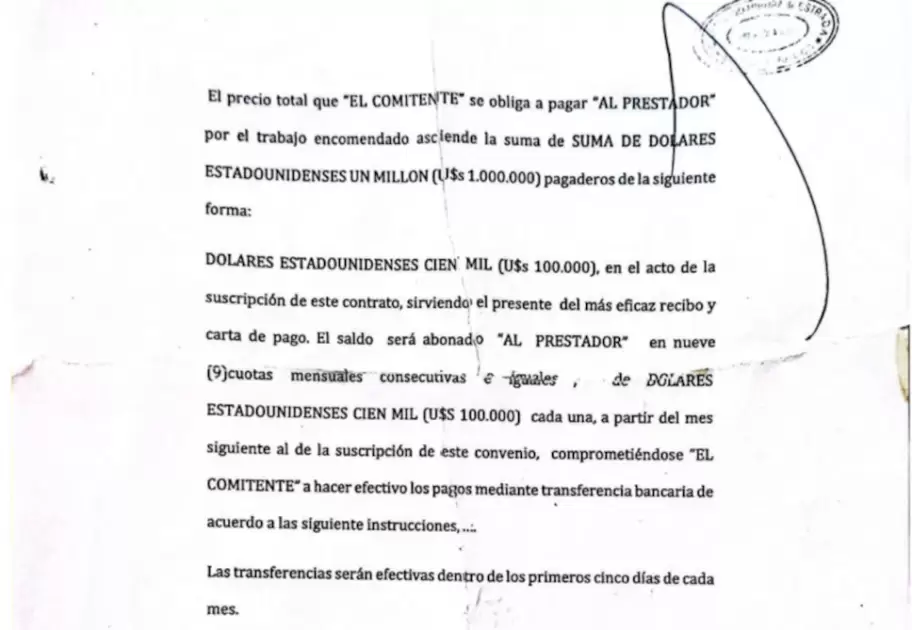 El contrato de locación de servicios entre Minas del Pueblo y José Luis Espert