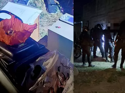 un operativo nocturno en libertador termin� con el secuestro de drogas, un arma y una importante suma de dinero