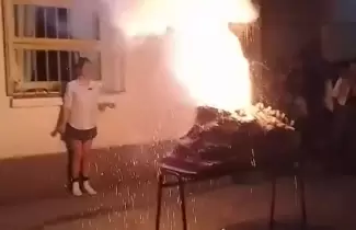 explosi�n en una escuela de Pergamino