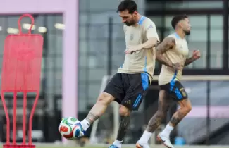 messi entrenamiento