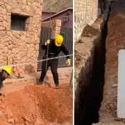 Avanzan obras de soterramiento de cables en Purmamarca