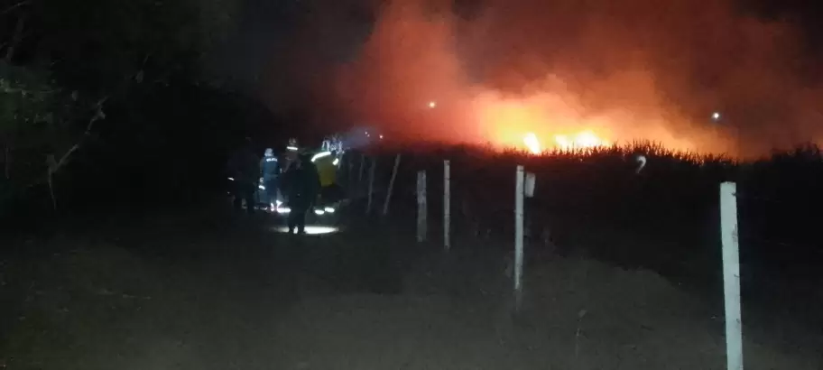 Incendio en Caimancito