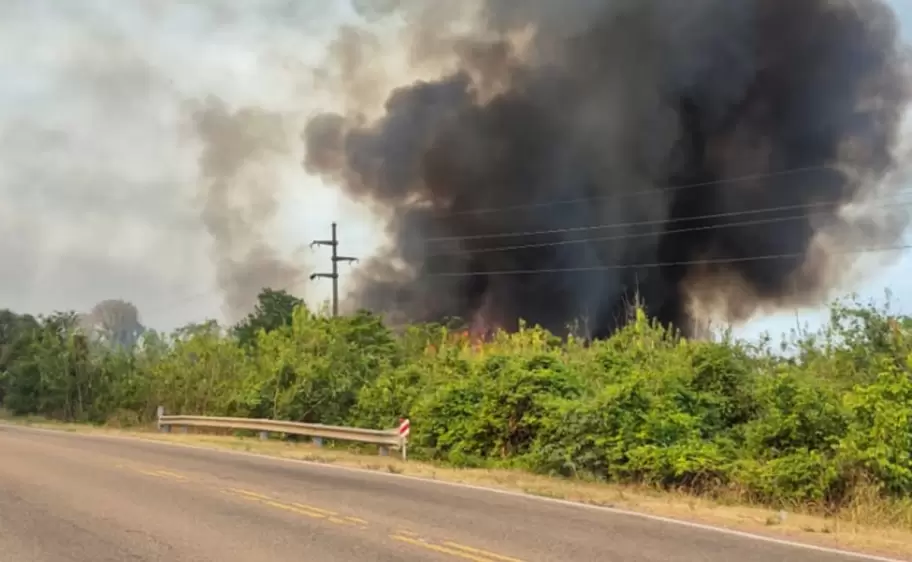 incendio en caimancito