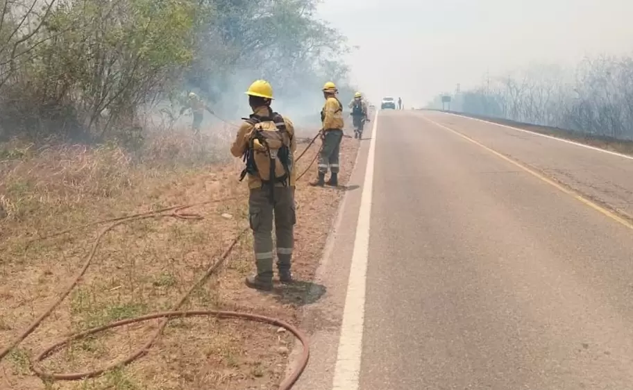 incendios forestales que afectan los departamentos de ledesma y santa bárbara